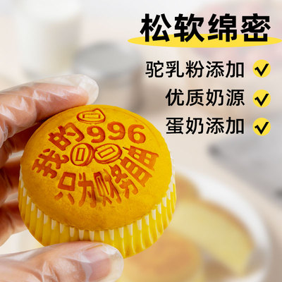 驼奶蛋糕绵密口感香甜不腻下午茶点心蛋香回味早餐办公休闲零食