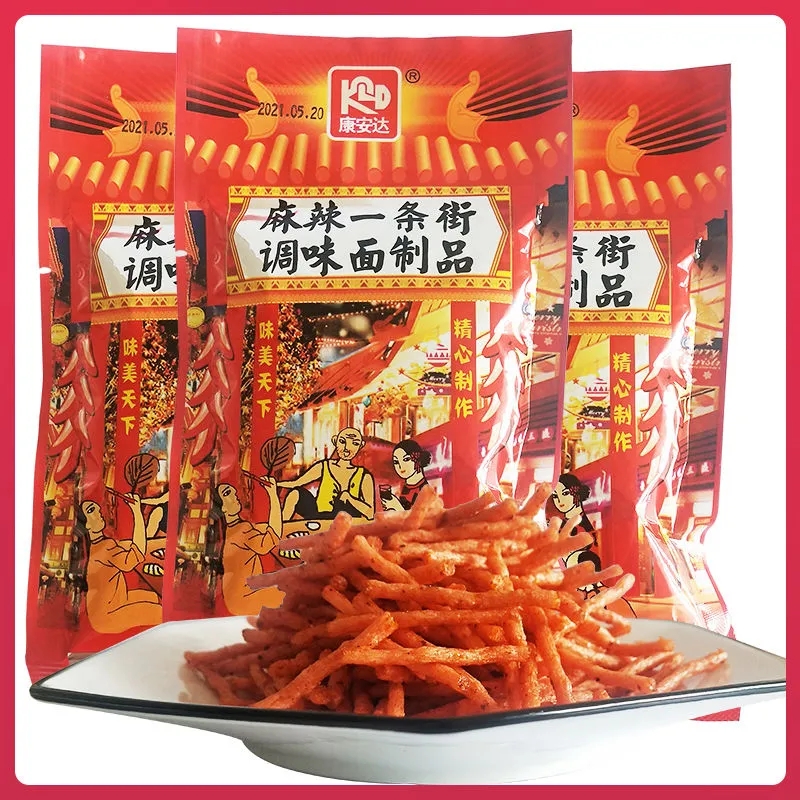 8090后怀旧儿时校园休闲辣条小零食麻辣一条街辣条街辣味甜辣辣条