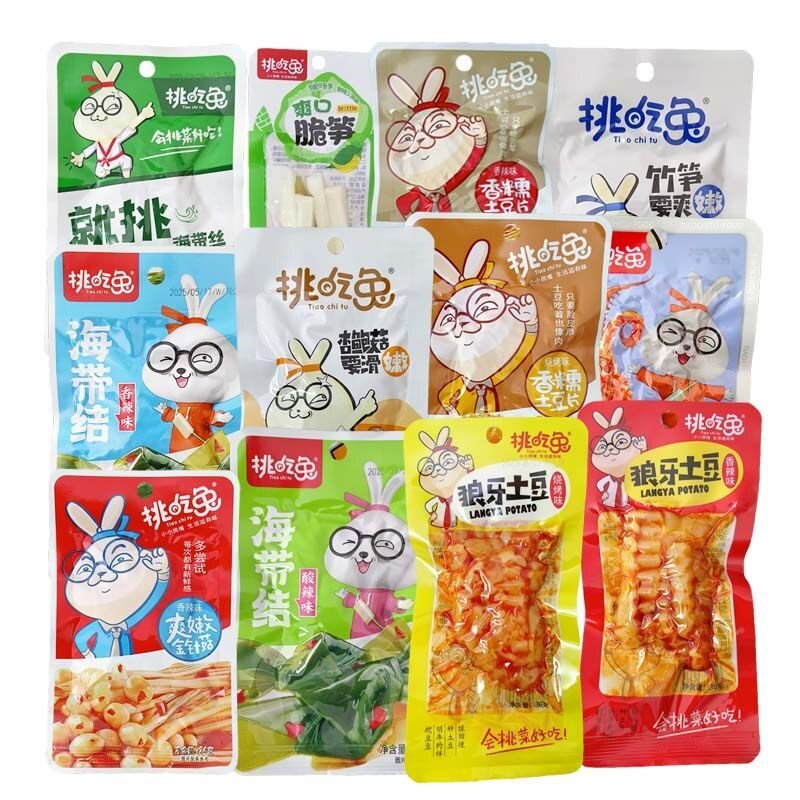 挑吃兔香糯土豆片多种规格香辣烧烤味下饭菜追剧零食解馋休闲小吃图片