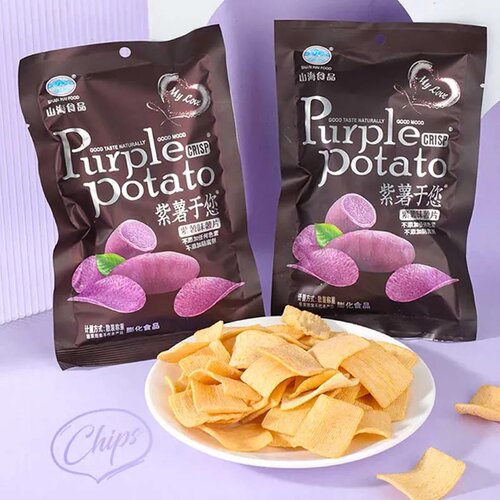 山海紫薯于您薯片香酥脆片校园经典怀旧解馋膨化小零食充饥食品