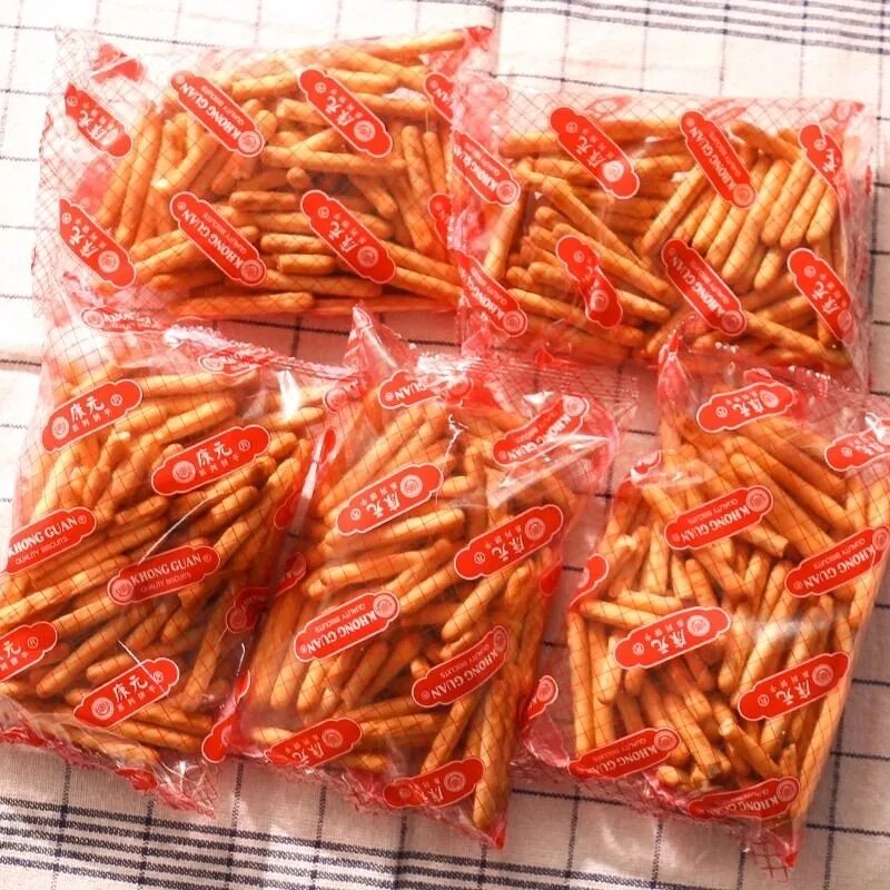 网红款儿时怀旧零食小吃商用批发康元饼干咸香酥条奶油条手指饼干