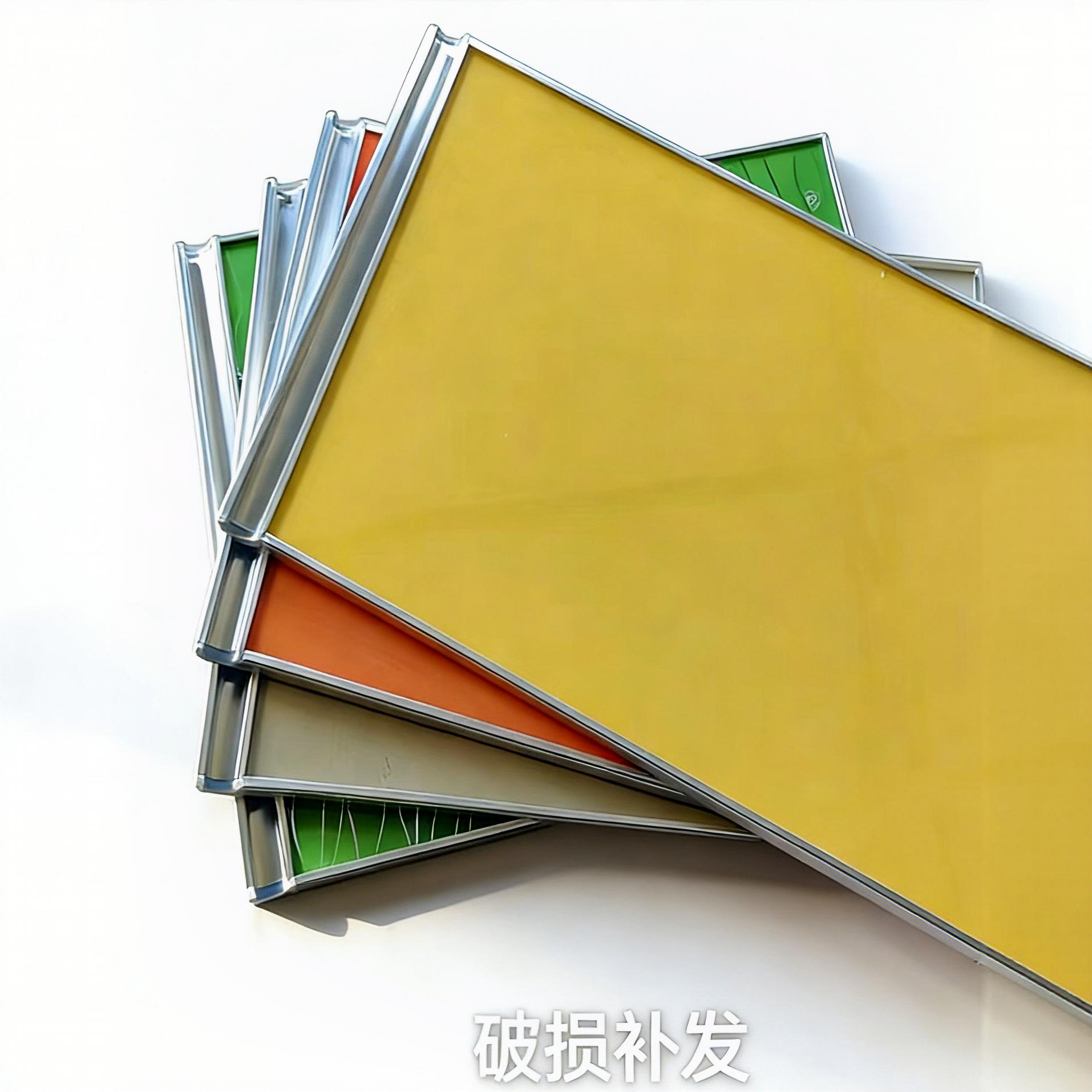 支持单个配色橱柜灶台钢化玻璃晶钢门隐形拉手铝合金带框门板定制