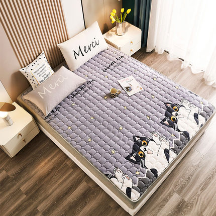 冬季法兰绒床垫软垫学生宿舍单人床垫子1.5米家用双人1.8垫被床褥