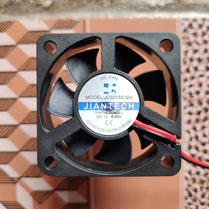 JC5015S12H 12v0.05a 外径5cm公分伏排气雕小方形里风机jiantech