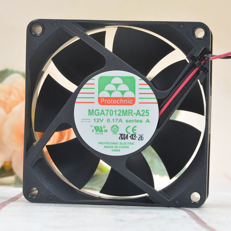 永立 7025 12V 0.17A MGA7012MR-A25 电脑机箱主板cpu7cm静音风扇