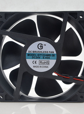 广泰GT 12cm 24v 0.40A 12038 GT1224MB-38 37kw 110kw变频器风扇