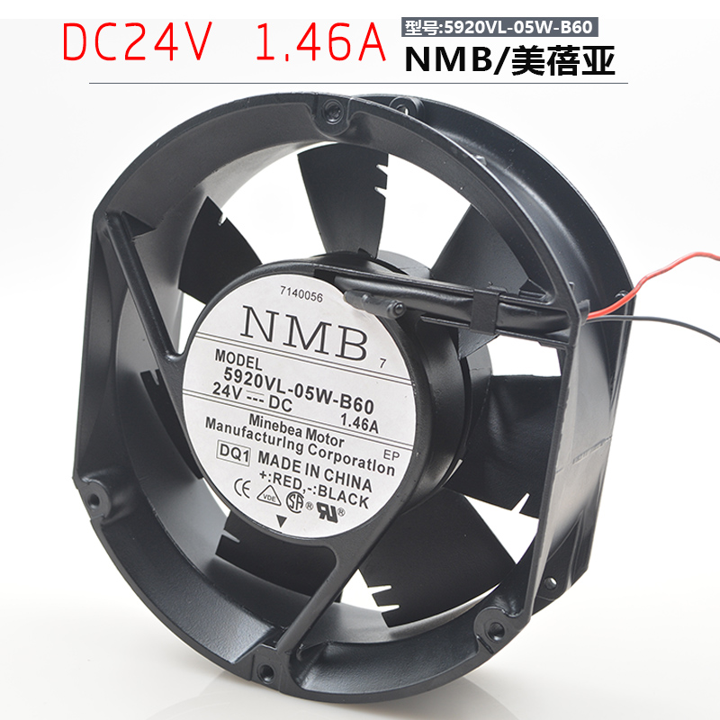 DC24V 1.46A 5920VL-05W-B60 17251 17CM厘米 变频器风机风扇