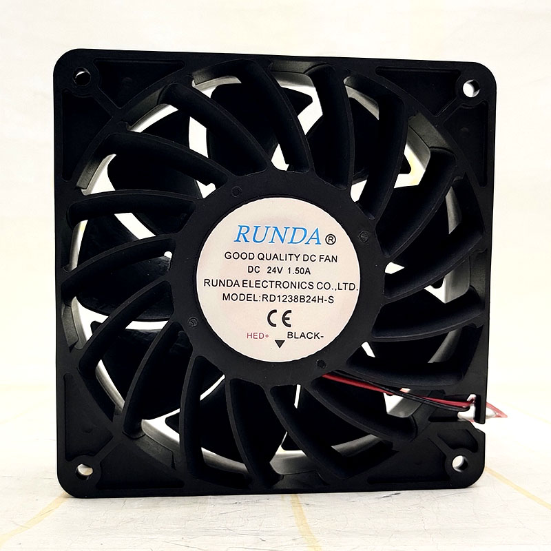 全新RUNDA润达 RD1238B24H-S 12038 24V 1.50A 12厘米/CM散热风扇