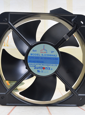全新 全金属耐高温散热风扇 20060 220v 0.28A SJ2006HA2