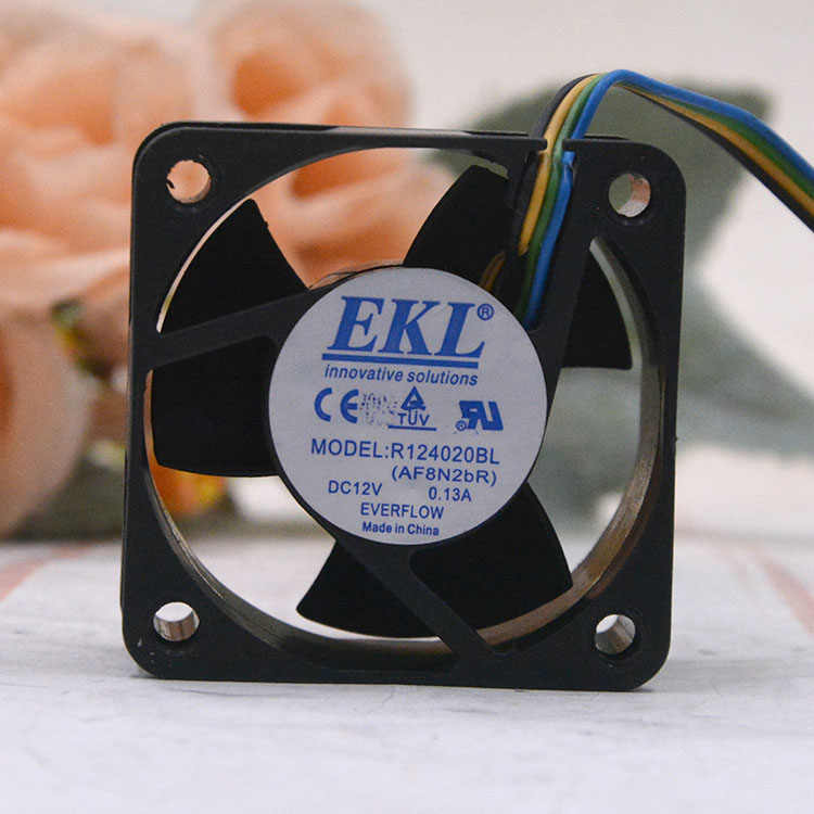 EVERFLOW 4020 12V 0.13A R124020BL 交换机 主板pwm调速 4CM风扇
