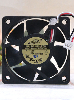 24V 0.19A AG0624UB207200 6020 变频器6cm停转告警散热风扇