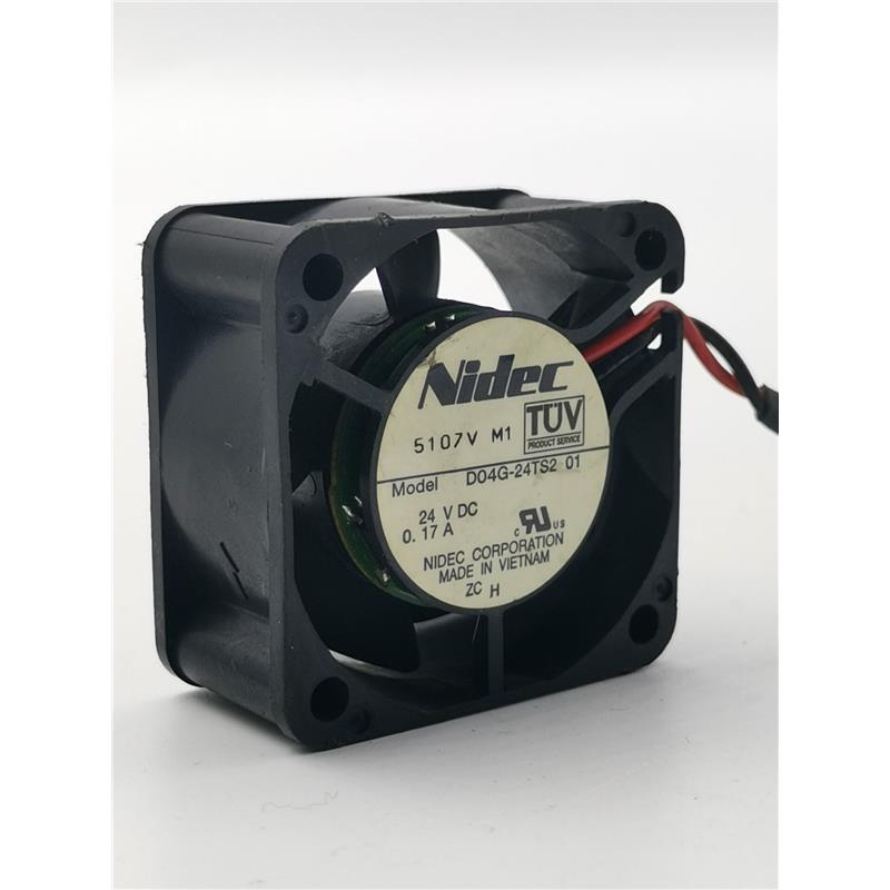 D04G-24TS2 01 Nidec 4020 24V 4CM服务器变频器静音散热风扇