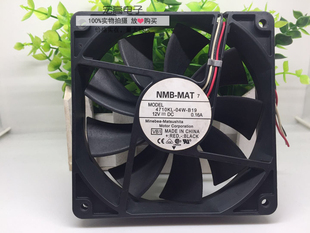 B19 12CM 厘米 NMB 12V0.16A 04W 12025 静音机箱散热风扇 4710KL