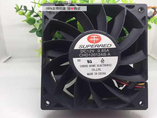 千红/SUPERRED 12038 12CM CHD12012AB-A 12V 0.85A 3线 机箱风扇