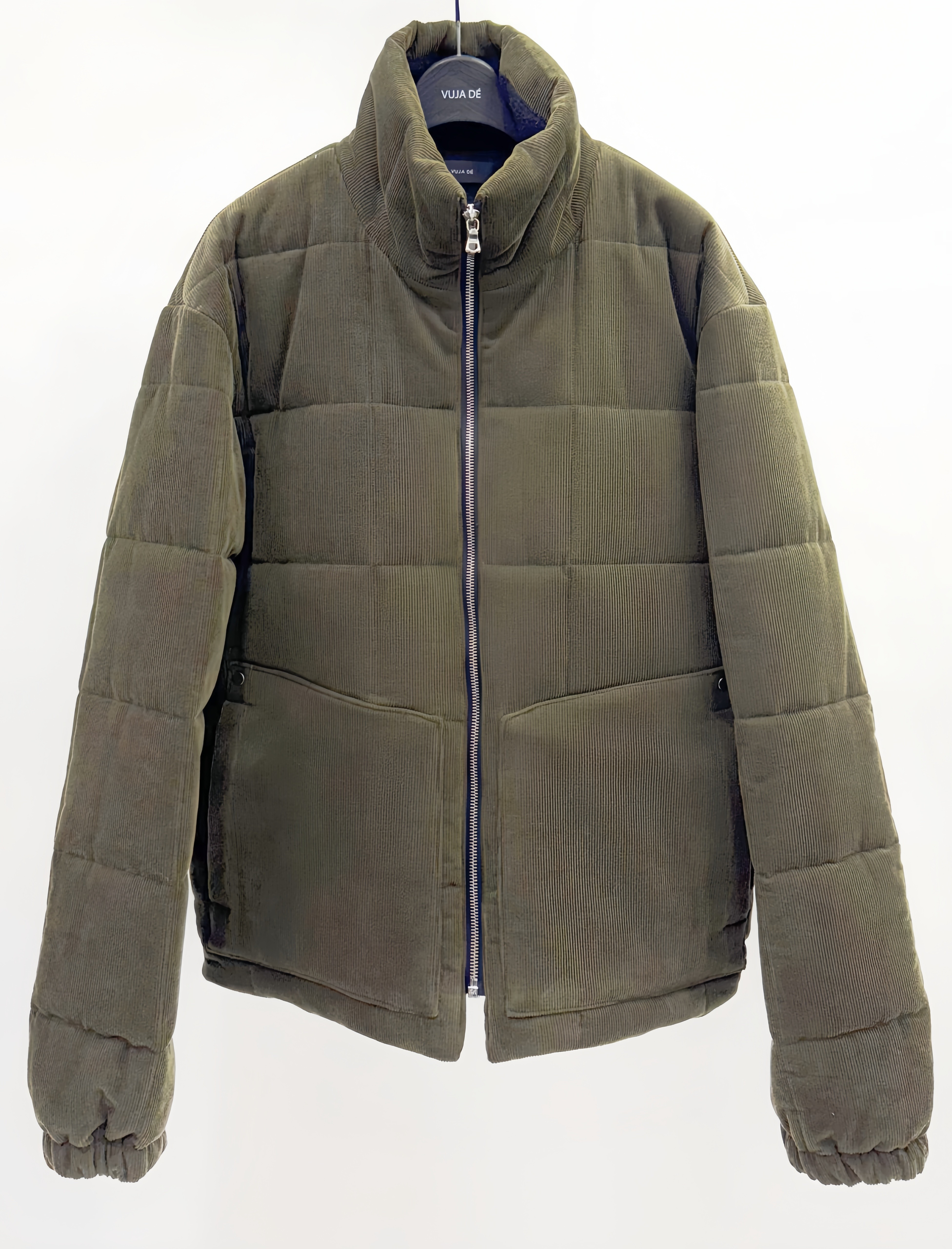 thumbnail for Vujade011 - Quilted corduroy stand-up collar warm cotton jacket daily casual autumn and winter high-end jacket recommended by Ken