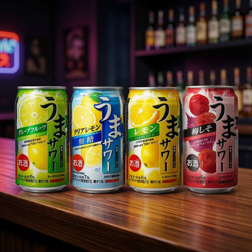 日本进口无糖西柚梅子柠檬酒