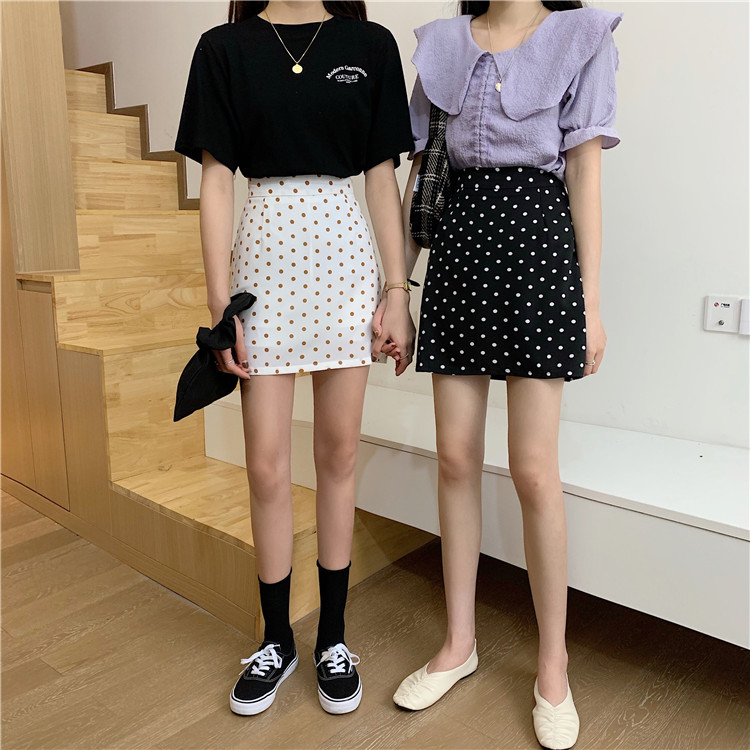 Real price A-line skirt, hip skirt, one-step high waist super fairy skirt, dot summer skirt