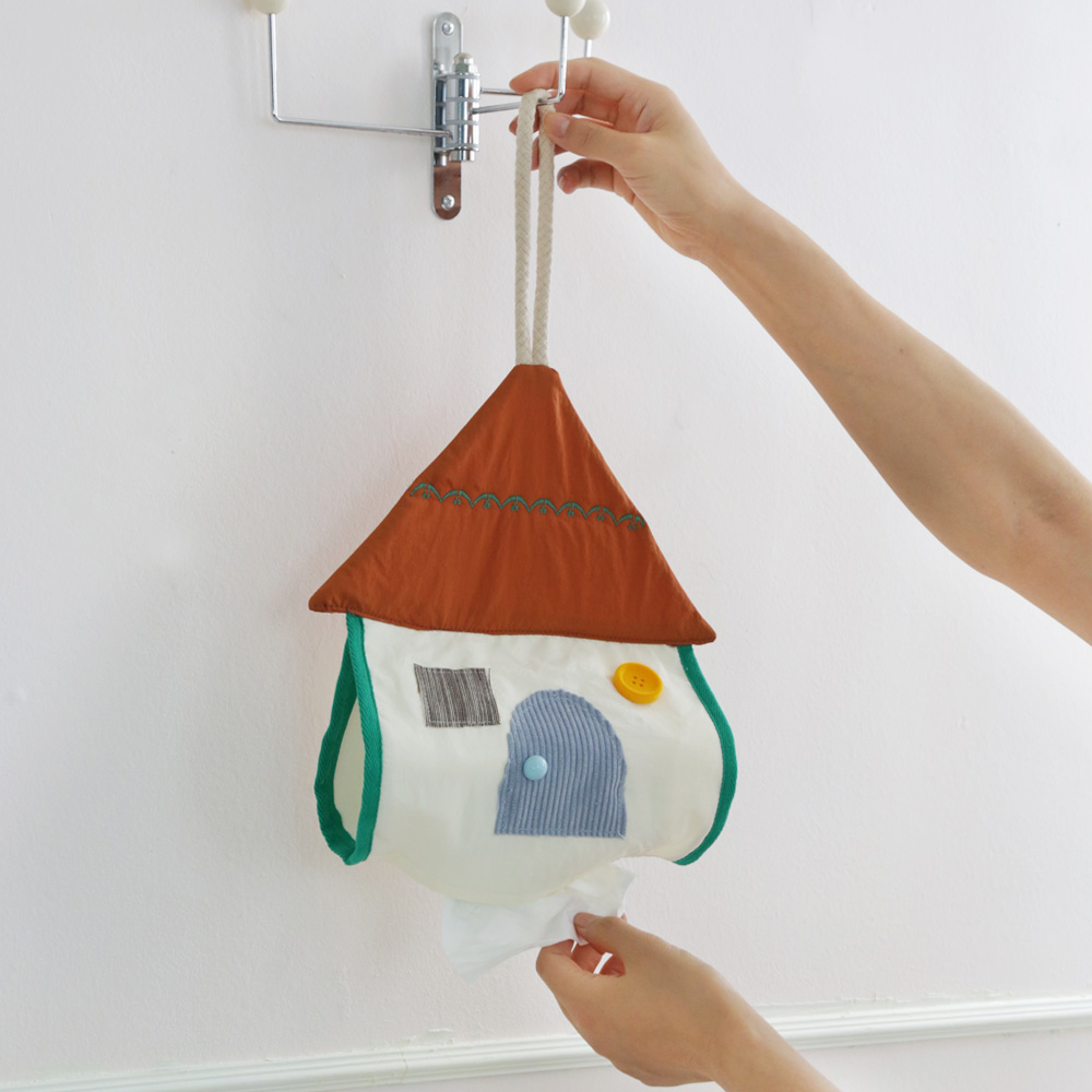 北欧ins风小房子纸巾袋