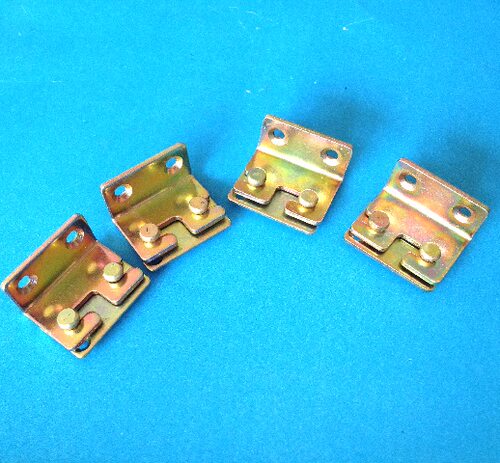 1寸BB小床铰链 加厚床插 儿童床连接件床挂床配件床角码 CY08床插