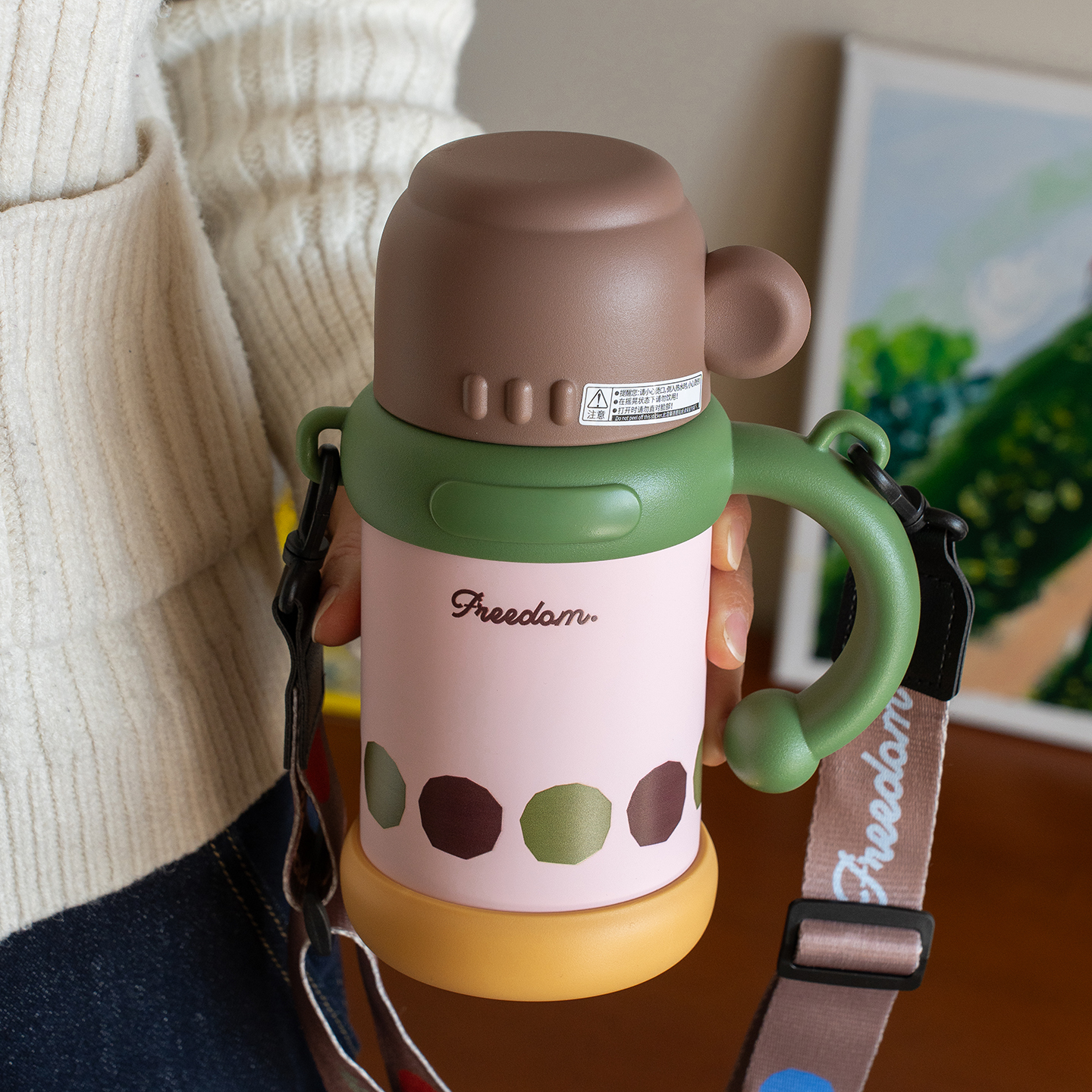 女生高颜值316不锈钢大容量保温