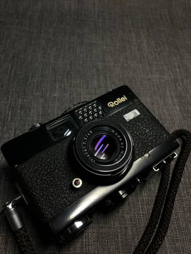 rollei b35金属旁轴相机全铜外壳顶盖和底盖都是铜的少见