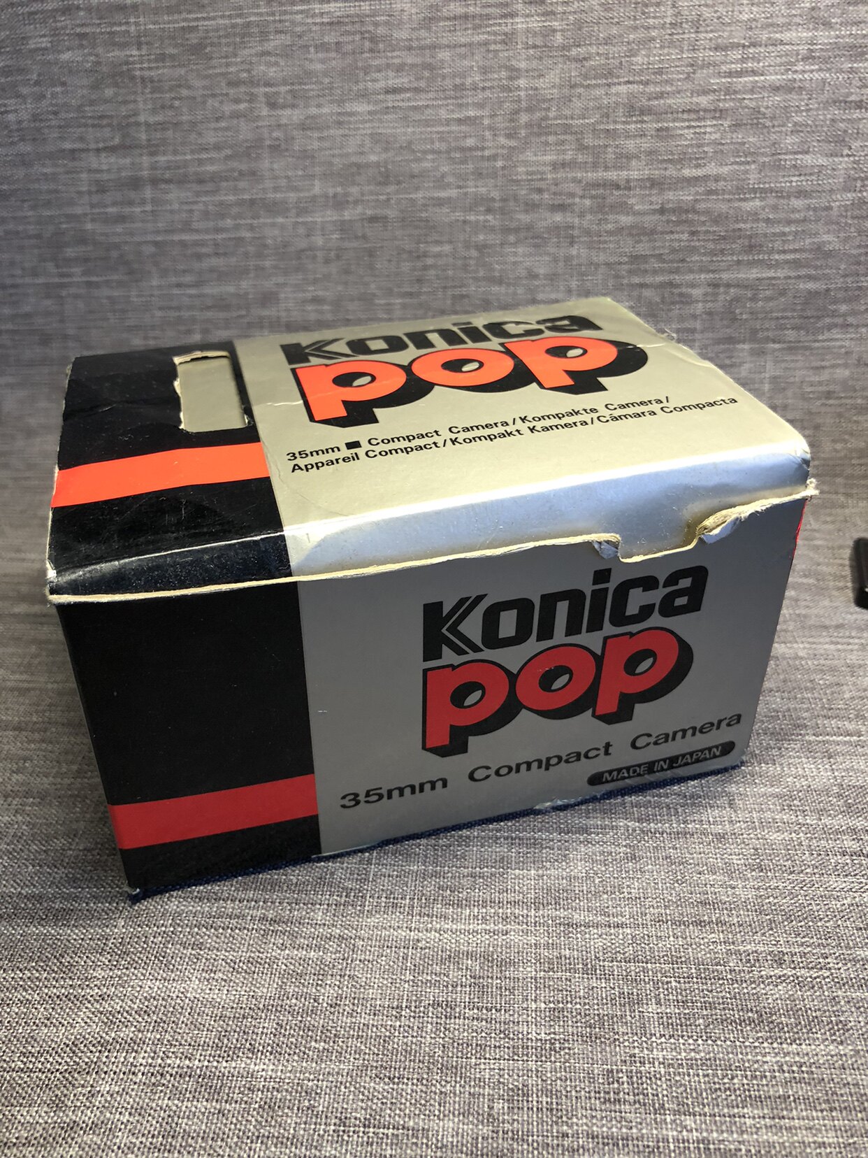 konica柯尼卡c35 pop黑色盒装135胶卷胶片菲林定焦机械旁轴相机