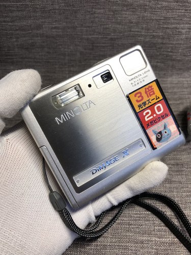 minolta美能达dimage X CCD胶片感数码相机小方块成像复古怀旧
