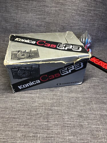 konica柯尼卡c35ef3盒装收藏品使用均可135胶片胶卷菲林机械旁轴