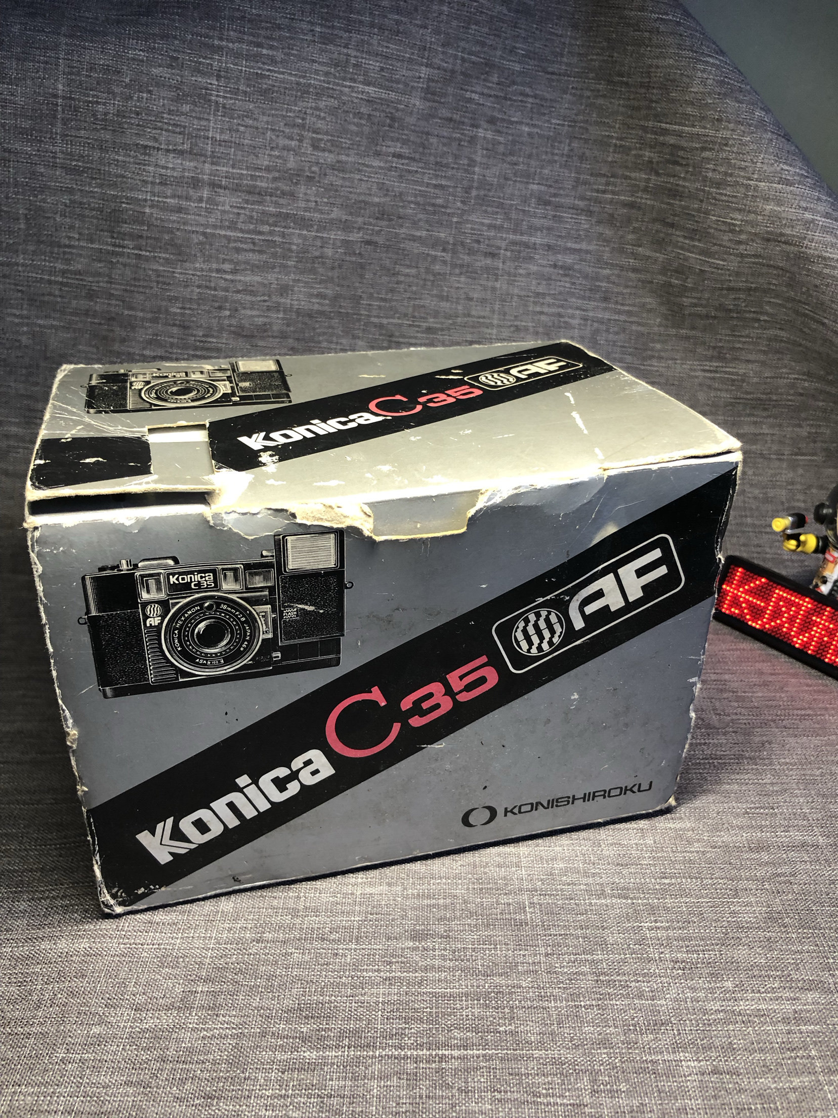 konica柯尼卡c35 AF135胶片旁轴相机带有购买发票功能好使用收藏