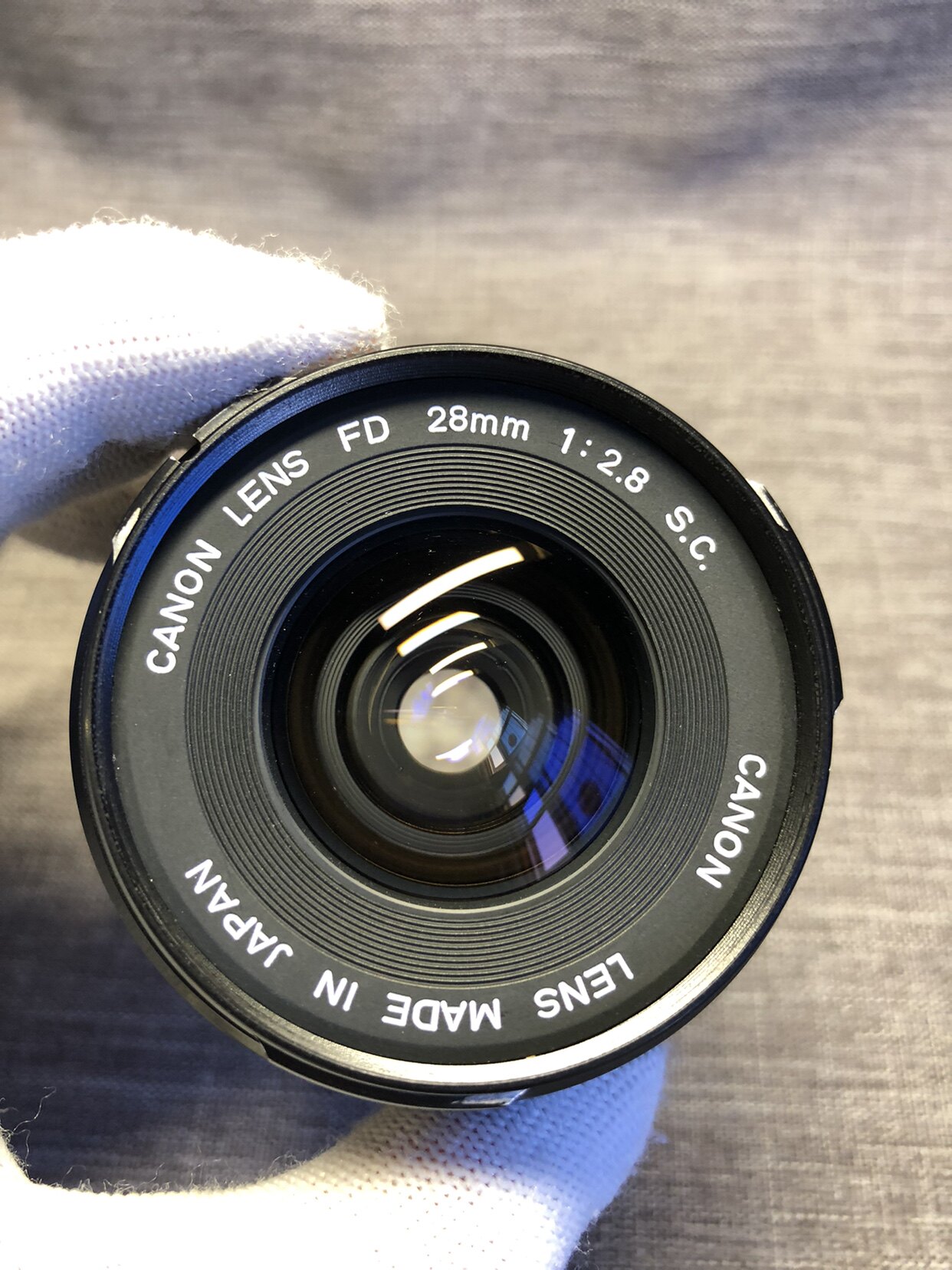 canon家能FD28 1:2.8 S.C金属定焦单反镜头可转接可上单反机身