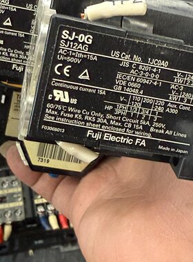 富士原装直流接触器SJ0GSJ12AGDC24V日本议价