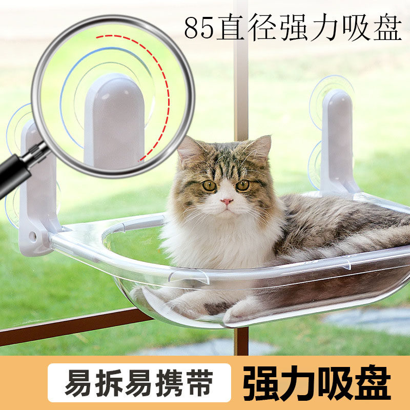 螺丝吸盘带m8螺丝螺杆吸盘猫窝配件猫爬架专用环保料透明加厚图片