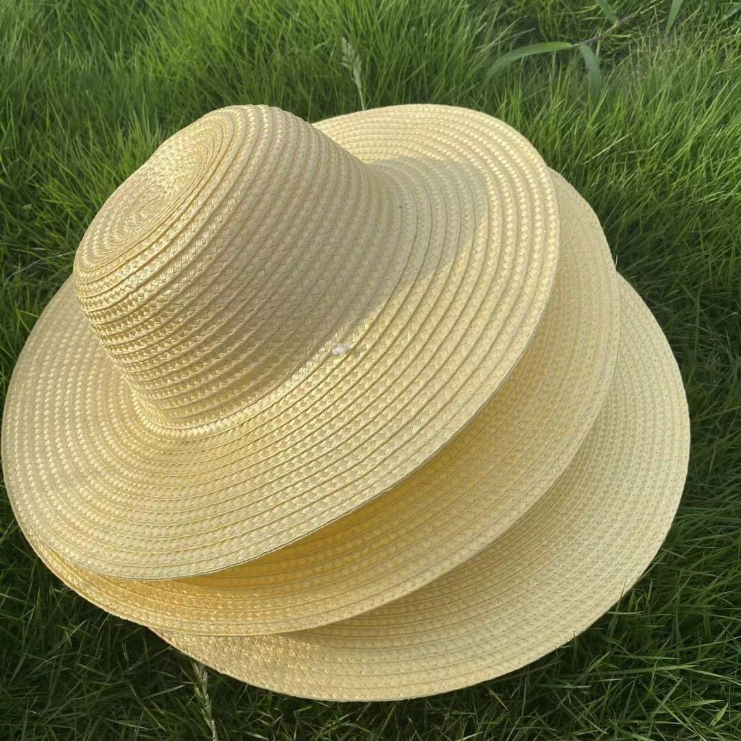 夏季草帽尼龙防晒帽防小雨农民遮阳帽子劳保用品大檐草帽厂家批发