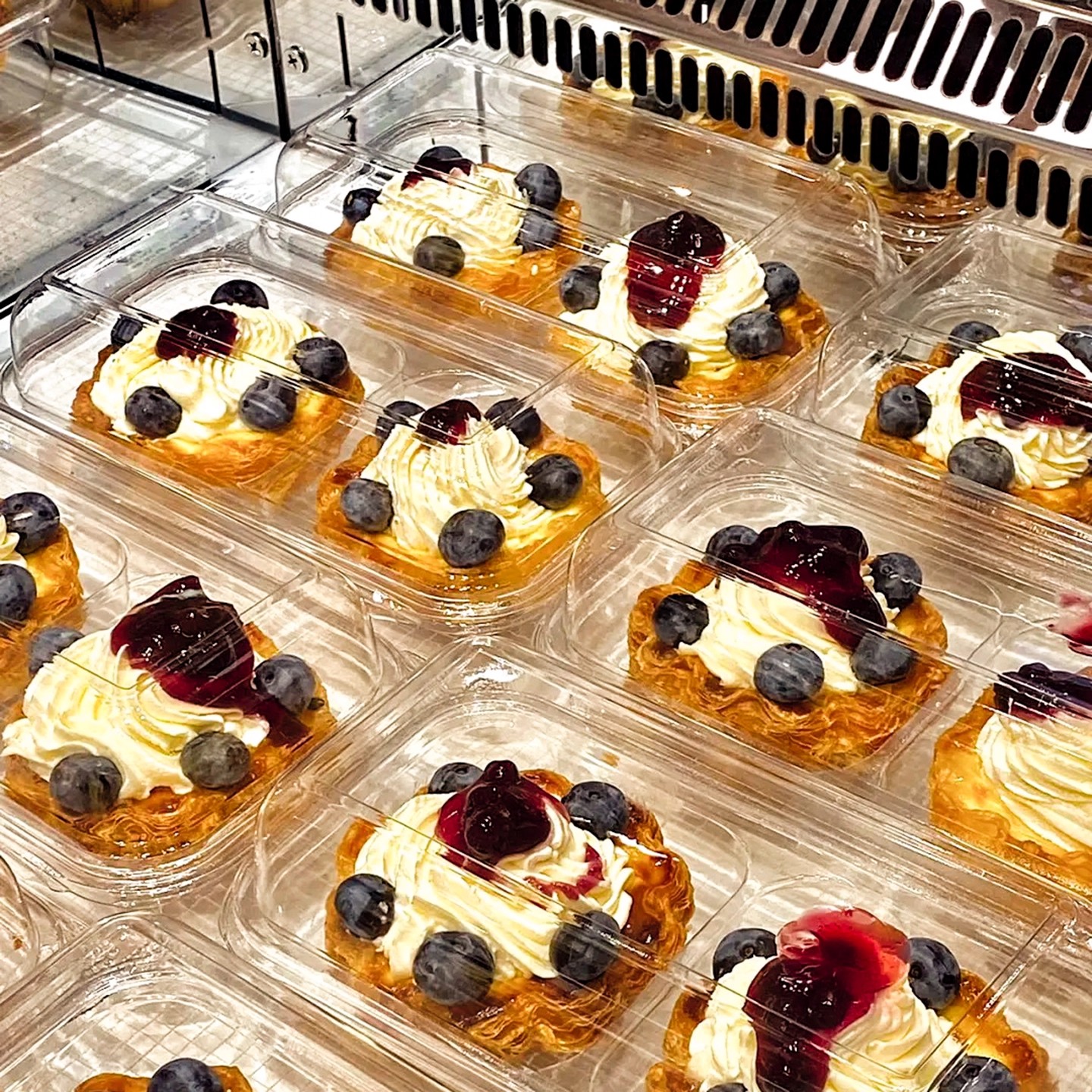 2粒4粒太阳花边可颂蛋挞包装盒舒芙蕾烘焙西点甜品加高透明打包盒