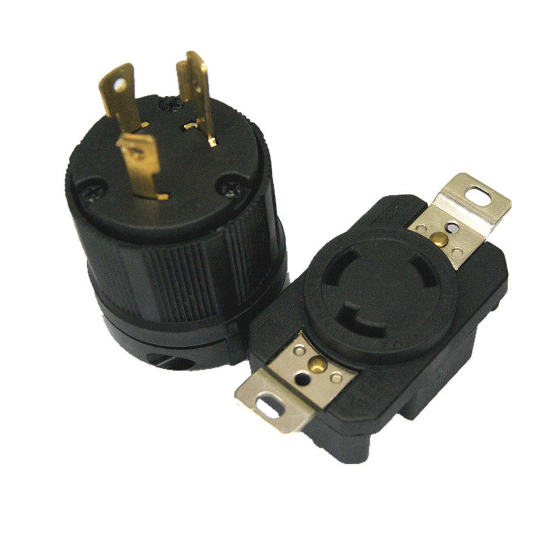 L6-30P大功率插头插座三脚美式