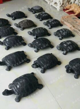 石雕小乌龟青石长寿龟定制石龟龙龟石头乌龟雕刻工艺品办公摆件