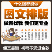 图文设计排版 文档美化PDF拼图主图详请页海报图片设计制作ps代做