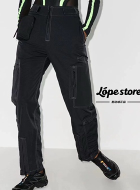 【现货】NikeLab Ispa Pants 女子 机能工装黑色休闲拉链口袋长裤