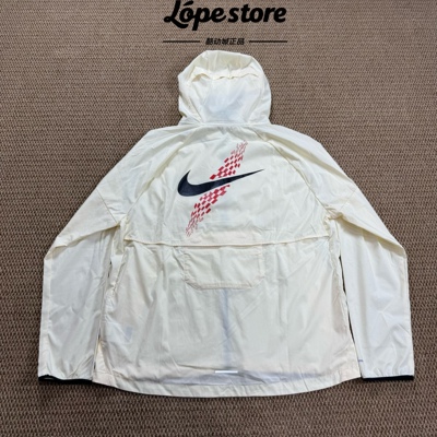 Nike/耐克 Dri-Fit UPF40+基普乔格男子运动跑步可收纳连帽外套