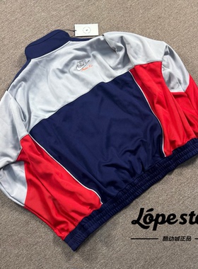 Nike/耐克 Martine Rose男子联名高领拼接校服休闲运动外套AQ4456