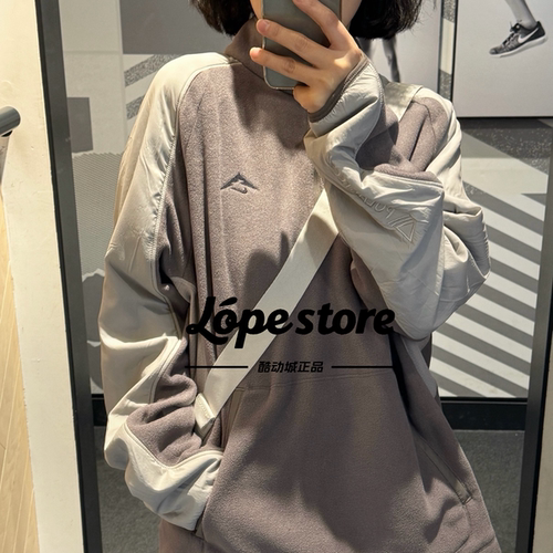 Nike/耐克 Trial 男子户外跑步休闲半拉链长袖加绒卫衣FV9964