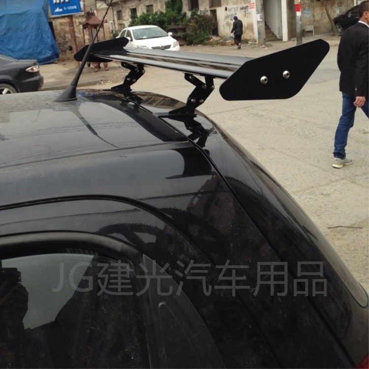 汽车尾翼 飞度雨燕夏利奥拓 晶锐 致炫 polo两厢车通用免打孔改装