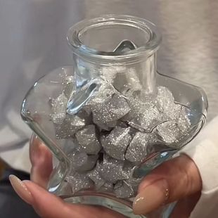 送女友闺蜜五角星许愿瓶银色星星折纸玻璃瓶diy星星瓶生日礼物