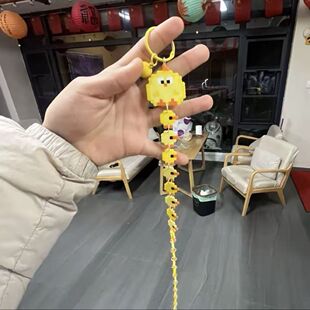 小鸡咯咯挂件仿拼豆豆亚克力成品包挂件手机链便可爱简约朋友礼物