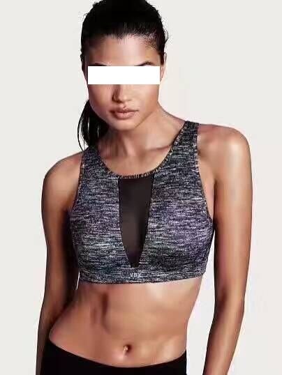 健身达人V家无钢圈软杯专业运动跑步瑜伽防震背心内衣文胸75C80B