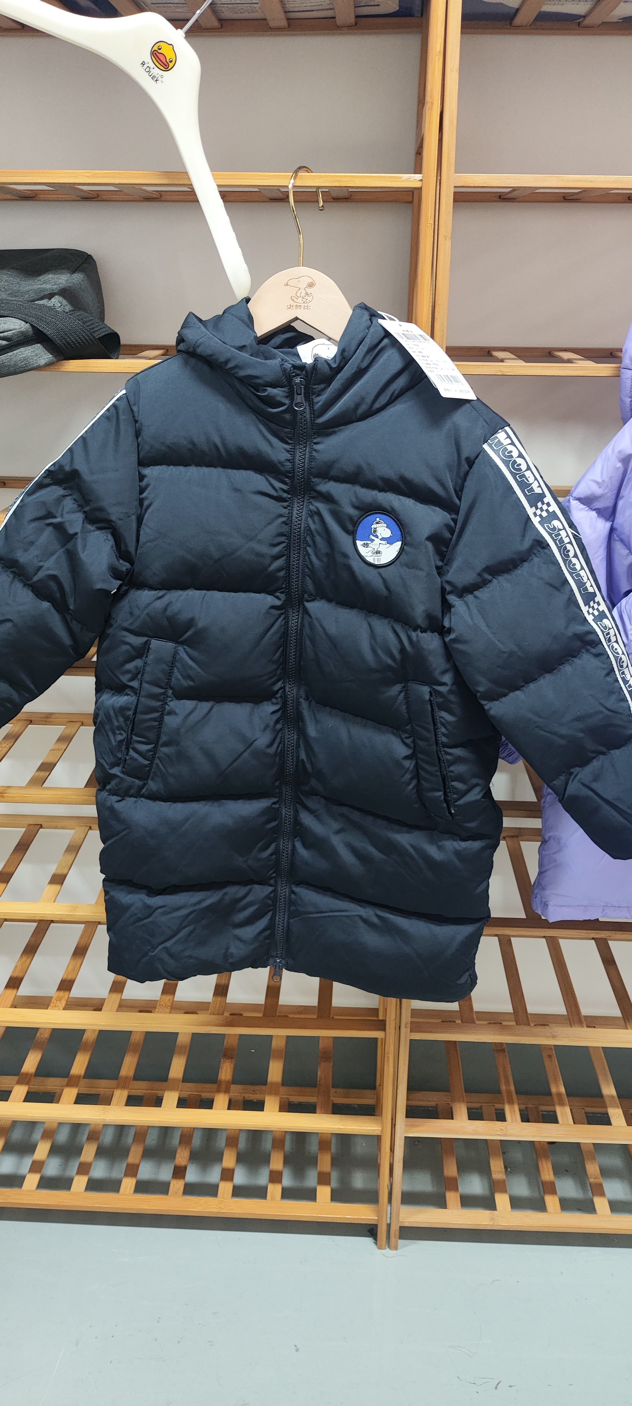 史努比童装儿童羽绒服白鸭绒保暖羽绒服