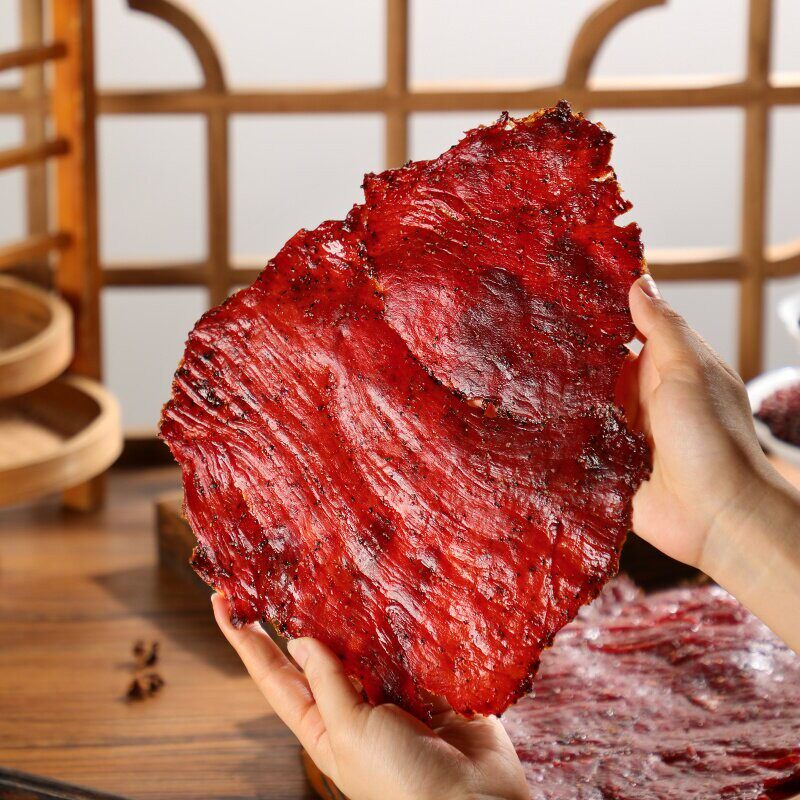裕杨食品 原切大片猪肉脯特产零食美食小吃大片手撕碳烤猪肉干