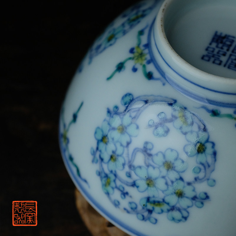 长窑制器仿古瓷手工手绘斗彩