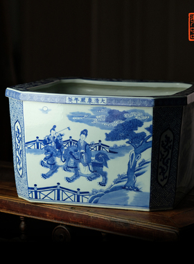 长窑重器手绘人物景德镇中式陶瓷