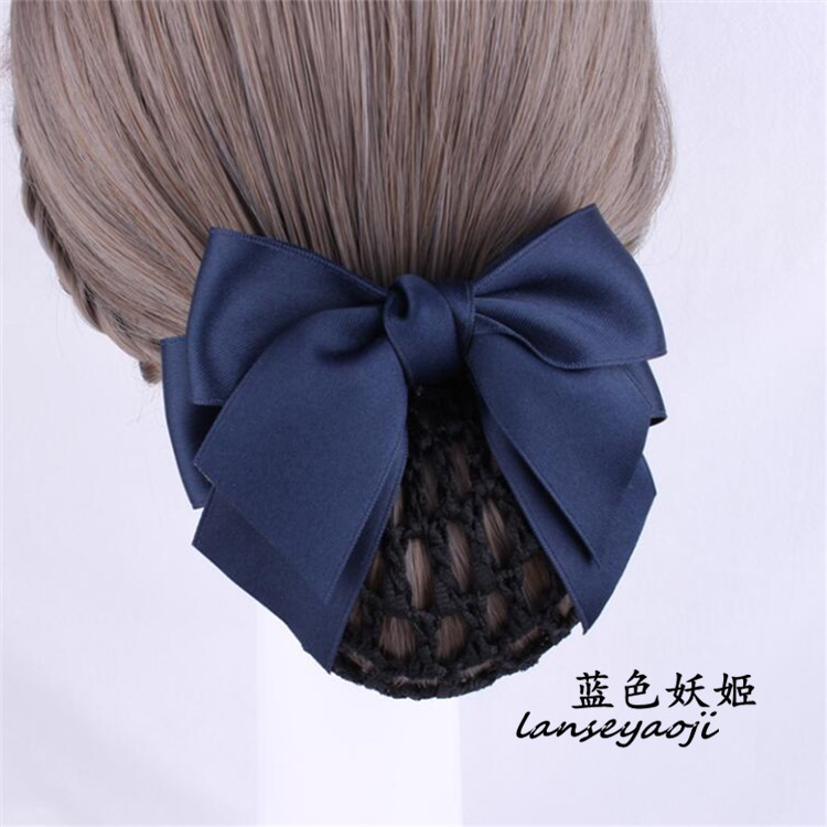 发网女职业头花护士空姐银行上班网兜服务工作盘头发高档优雅简约